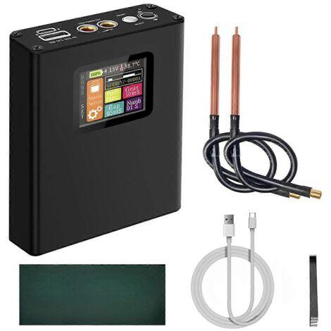Mini poste de soudage par points portable avec écran LCD couleur et batterie au lithium