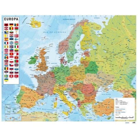 Mini poster mappa dell'Europa