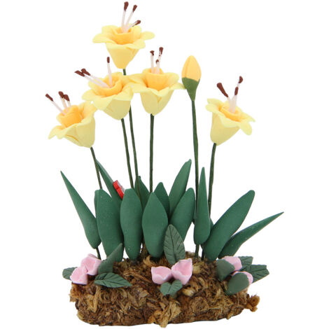 Mini Pot de Fleur Résine 1:12 pour Maison de Poupée - Accessoire Miniature Créatif
