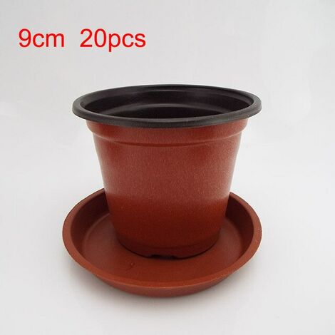 plateau rond pour plantes 32 cm marron 32 cm Urban Print Plat pour pot de fleurs en plastique PVC/soucoupe pot en plastique pour pot rond XXL 32 cm 