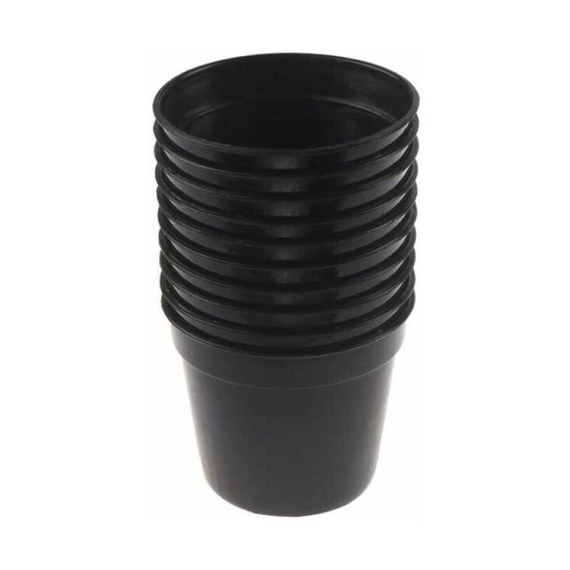 Live House - Mini pot rond en plastique. décoration de maison. le bureau. Outil de raffinage artificiel vert à l'intérieur et à l'exterieur