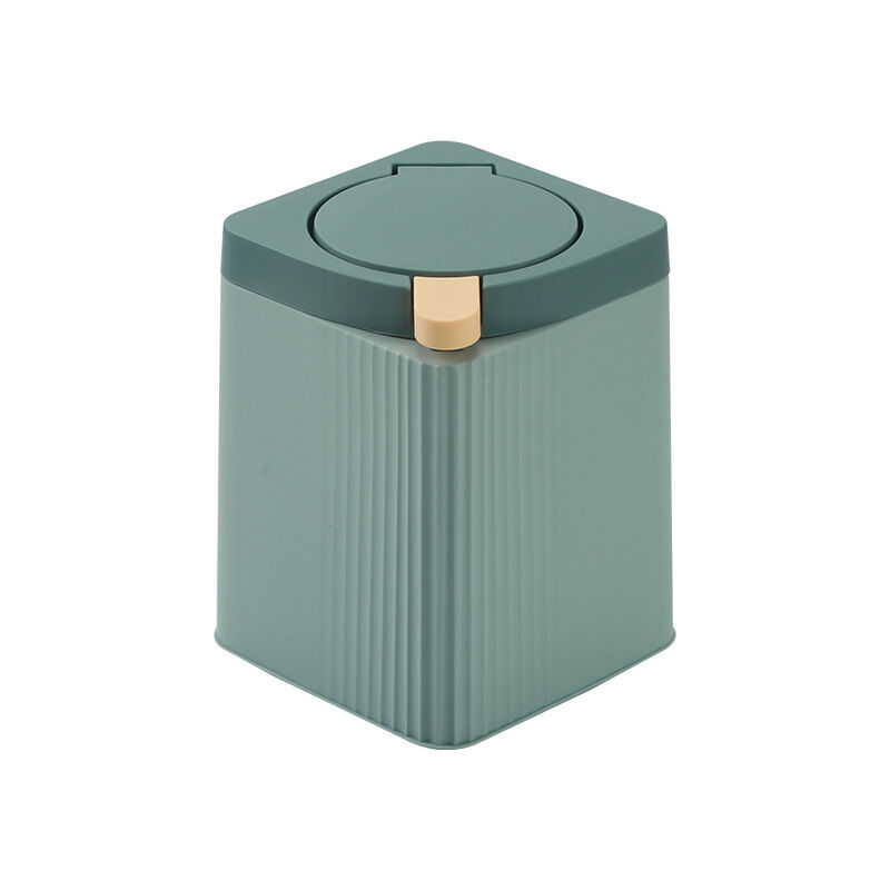 Mini poubelle avec couvercle pour bureau, poubelle à papier, adaptée pour le bureau, la maison, petite poubelle, table basse, table de chevet