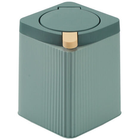 Mini poubelle avec couvercle pour bureau, poubelle à papier, adaptée pour le bureau, la maison, petite poubelle, table basse, table de chevet