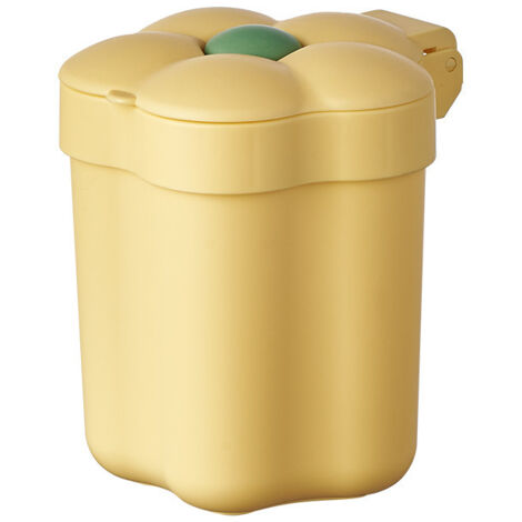 Mini poubelle de bureau à fleurs, seau de stockage de déchets de papier recouvert de style ins, mignon, créatif, simple et de grande apparence pour la maison
