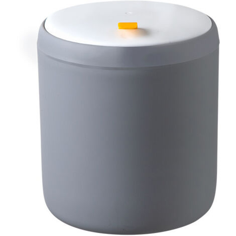 Mini poubelle grise pour le bureau