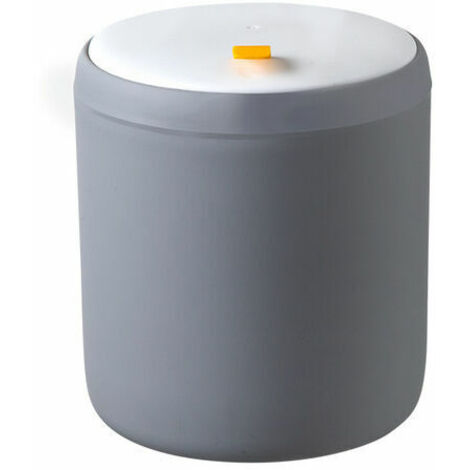 Mini Poubelle Poubelles De Bureau Panier À Ordures Maison Table En Plastique Poubelle Fournitures De Bureau Poubelles Divers Baril Boîte Gris