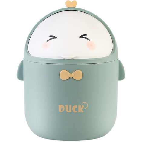 Mini Poubelle,Petite Poubelle de Table avec Couvercle pour Salle de Bain,Cuisine,Bureau,Mignon Portable