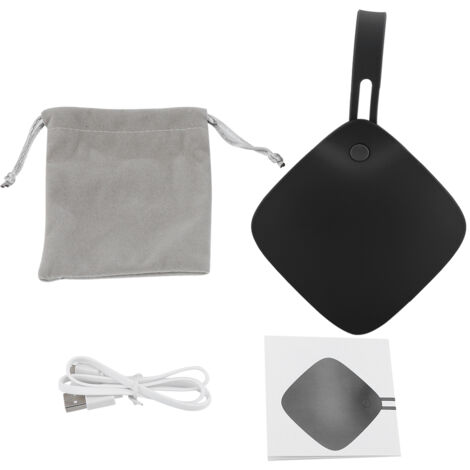Mini-Powerbank mit USB-Aufladung, Handwärmer, tragbar für Zuhause und Büro (Schwarz)