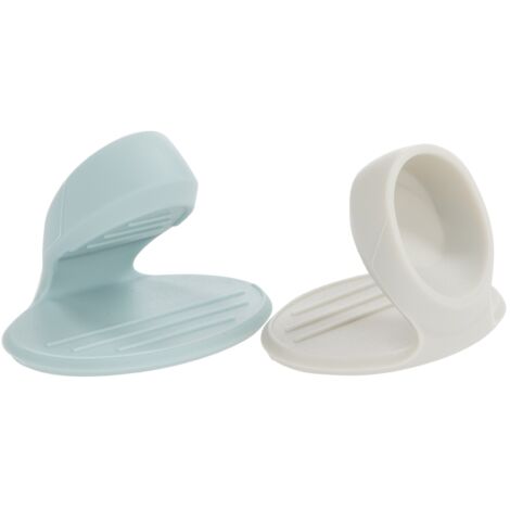 Mini presina in silicone azzurra/grigia