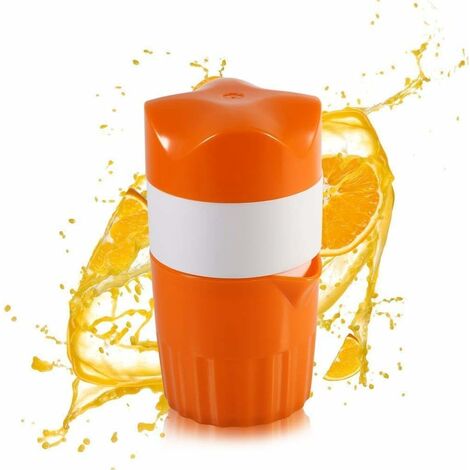 Mini presse-agrumes manuel orange portable, orange