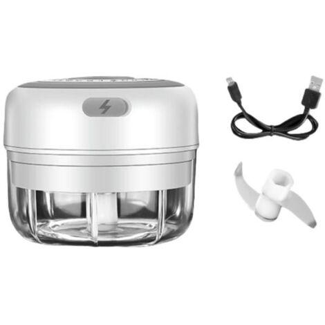 Mini presse-ail Électrique, Hachoir électrique avec port USB, Mini robot de cuisine 100 ML, Coupe-légumes électrique multifonction