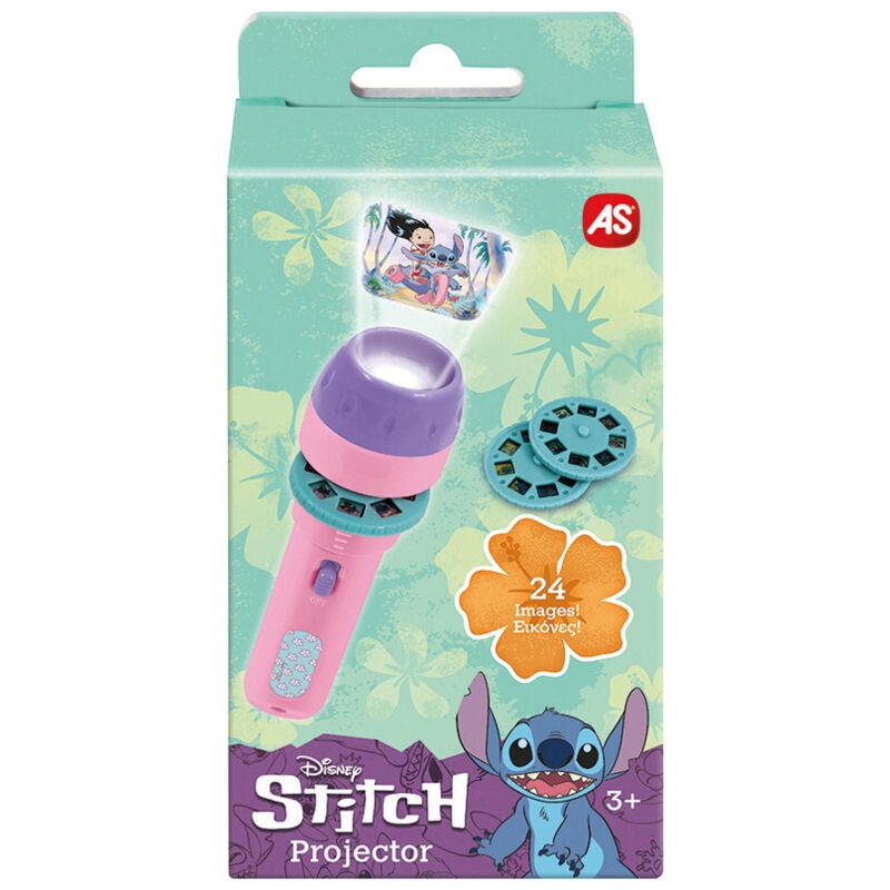 Mini projecteur AS COMPANY ASY1027 64250 Stitch - Portable 24 images Rose/Violet