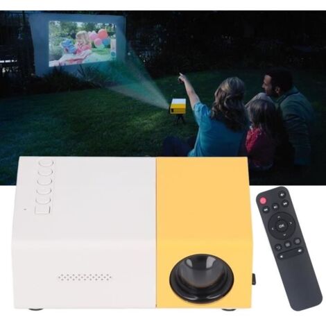 Mini projecteur Portable - Résolution 1920x1080 - Prise UE - Blanc