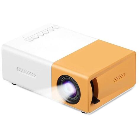 Mini Projecteur Portable VideoProjecteur de Film Retroprojecteur, Compatible avec Smartphone/PS4/Firestick, La Vidéo Peut être Directement Reflétée