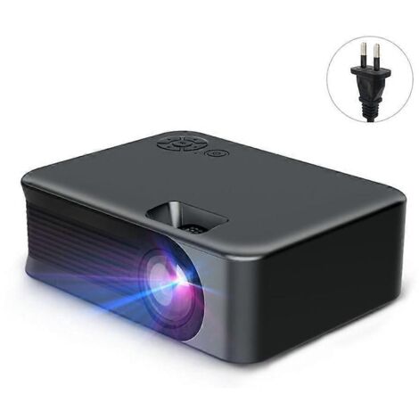 Mini projecteur TV Wi-Fi portable pour home cinéma, synchronisation sur batterie et téléphone, vidéoprojecteur - Prise UE