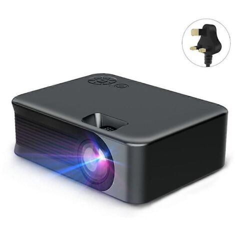 Mini projecteur TV Wi-Fi portable pour home cinéma, synchronisation sur batterie et vidéophone - Prise UK