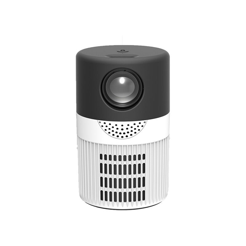 Mini proyector portátil del tamaño de una lata de refresco, proyector multifuncional para acampar en familia, reproducción HD de 1080p, imagen de 100
