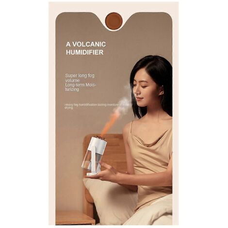 Mini purificateur d'air portable, humidificateur d'ambiance à sept couleurs A--