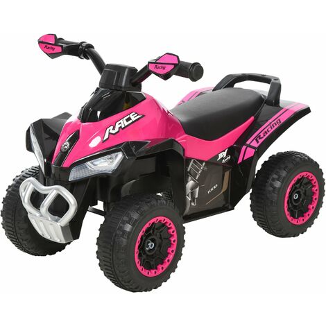 Mini Quad Cavalcabile a Spinta per Bambini con Luci e Suoni Rosa