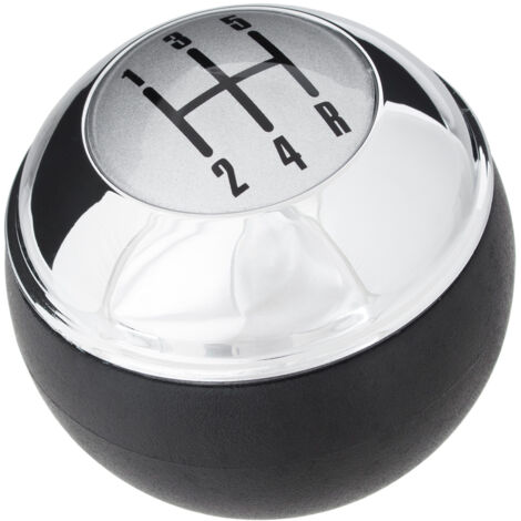 MINI R50 00-06 pomello del cambio NERO + CROMATO + COPERTURA ARGENTO 5 MARCE