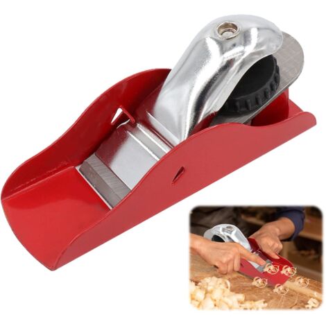 Mini Rabot à Main de Menuiserie avec Dégauchisseuse pour le Travail du Bois - Outil Compact et Léger, Araseur de Chant