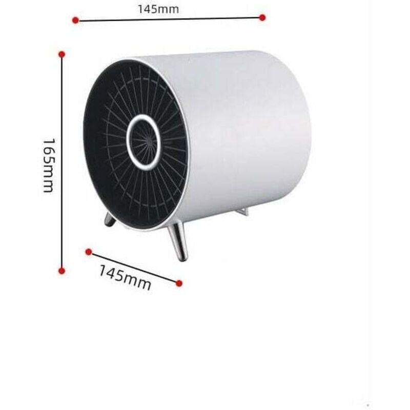 Mini radiateur avec Port de Chargement USB-Ventilateur de Chauffage Parfait pour Les Bureaux et Les Tables-radiateur ptc Personnel pour la Chambre de