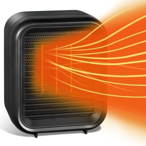 Mini Radiateur Céramique 800W – 2 Niveaux de Puissance, Protection Surchauffe