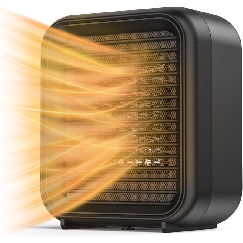 KZQ - Mini Radiateur Céramique Victop 800W Radiateur electrique 2 Niveaux de Puissance mini radiateur soufflant électrique avec vent chaud protection