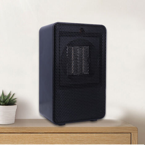 Mini radiateur soufflant à économie d'énergie en céramique avec chauffage rapide de 3 s, protection contre les basculement et la surchauffe, 3 modes, pour salle de bain, bureau, salon