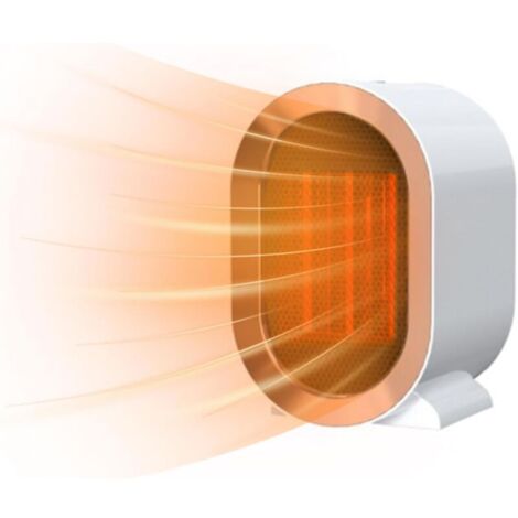 Mini Radiateur Soufflant à Économie d'Énergie，Chauffage Soufflant Électrique Radiateur，Chauffage d'appoint 1200W Avec pour Salon, Chambre, Salle de Bain Blanc