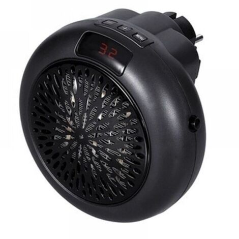 Mini radiateur soufflant électrique 900 W, radiateur mobile, noir