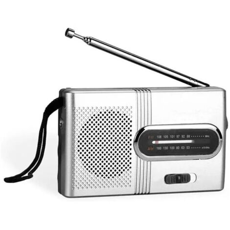 Mini radio de poche rétro style 2 bandes AM-FM, alimentation par piles BC-R21