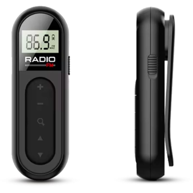 Mini radio fm à écran Pocket - Petit radio portable de Poche - Rechargeable avec batterie - Idéal pour la marche et le voyage - Fishtec