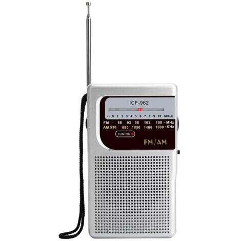 Mini radio FM-AM a pilas -962, batería de larga duración, mejor recepción para correr, caminar o volver a casa.