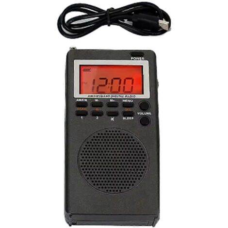 Mini radio portable FM/AM 9K/10K avec haut-parleur intégré