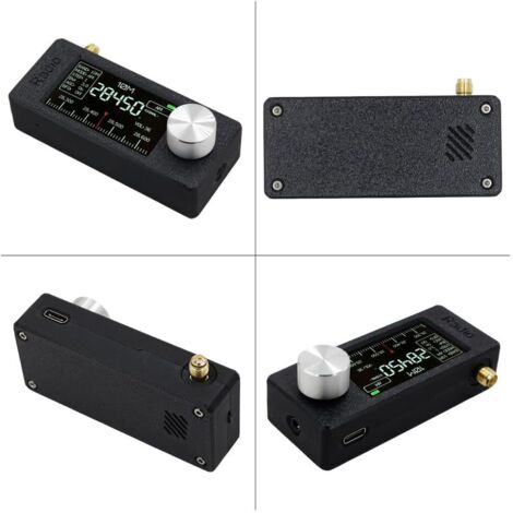 Mini radio SI4732: piccole dimensioni, grandi funzionalità, con schermo a colori ad alta definizione. Mini radio SI4732 con antenna a loop. Radio da tavolo, tipo +2
