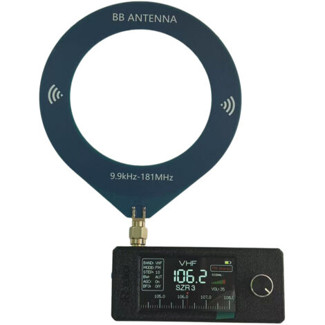 Mini radio SI4732: Tamaño pequeño, grandes prestaciones, con pantalla a color de alta definición. Mini radio SI4732 con antena de bucle. Radio de sobremesa, tipo +2