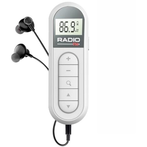 Mini Radio Transistor FM Portable avec DSP, Écran LCD et Casque, Récepteur Rechargeable 300 mAh, de Poche pour la Marche et les Voyages