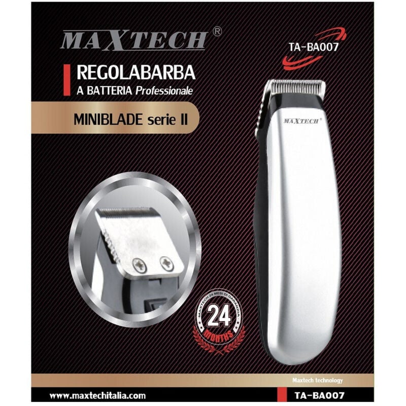 Trade Shop - Mini Rasoio Portatile Viaggio 3 Pettini Regola Barba Tagliacapelli 10.5 Cm Ta-ba007 -