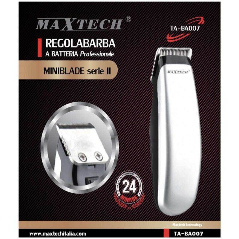 Trade Shop Traesio - Trade Shop - mini rasoio portatile viaggle 3 pettini regola barba tagliacapelli 10.5 cm TABA007 -