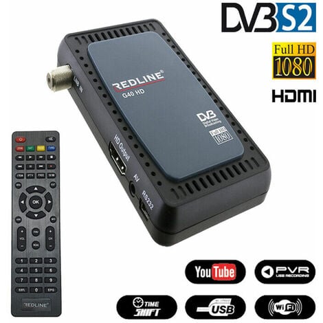 MINI RECEPTEUR SATELLITE HD FREE-TO-AIR (FTA) FULL HD COMPATIBLE WiFi / IPTV G40