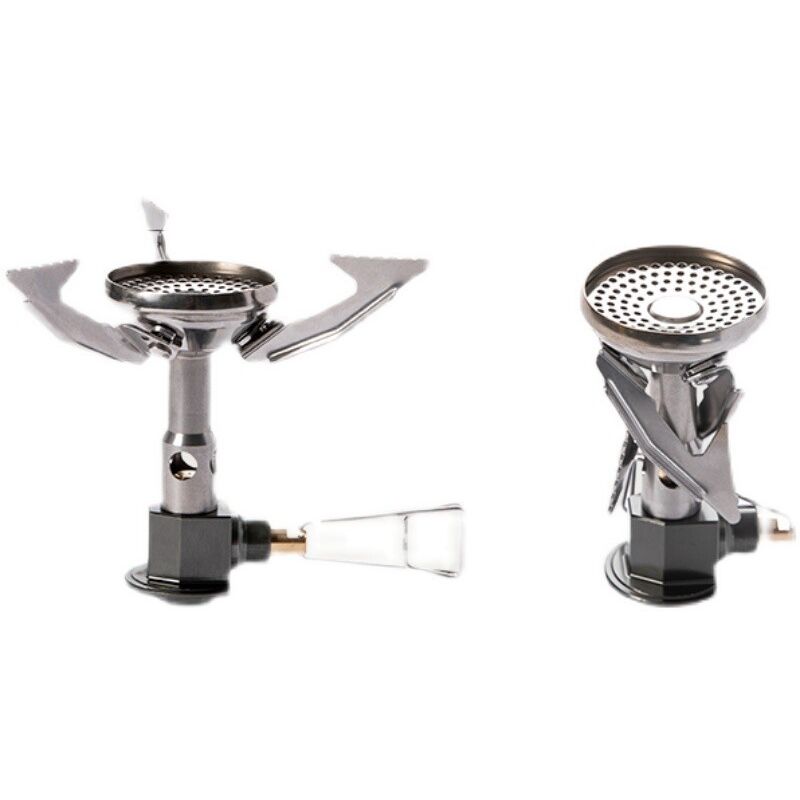 Mini réchaud à gaz de camping portable Polaris en érable de feu, réchaud de camping de pique-nique pliant en alliage ultra léger avec régulateur de