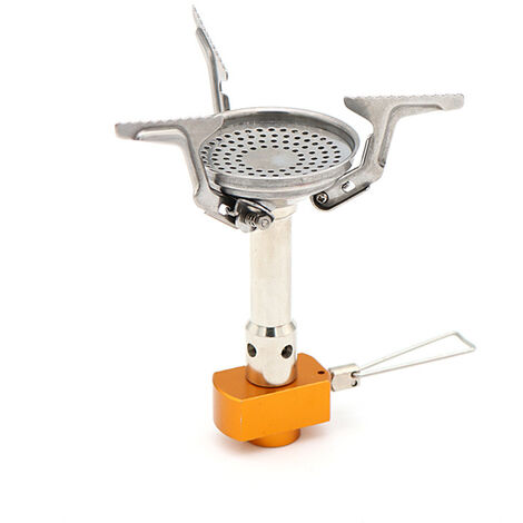 Mini Réchaud de Camping Ultraléger, Poche Poêle à Gaz de Randonnée Compact En Alliage Brûleur Portable 3100W