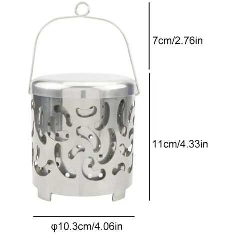 Mini réchaud portable à gaz kérosène pour la pêche, le camping et les activités de plein air. Réchaud à gaz butane en acier inoxydable résistant au vent avec boîte de rangement. Réchauds de cuisine po