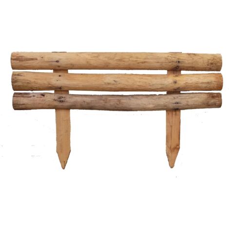 Mini recinzione in legno di castagno Minny 80 x h 23/45 cm
