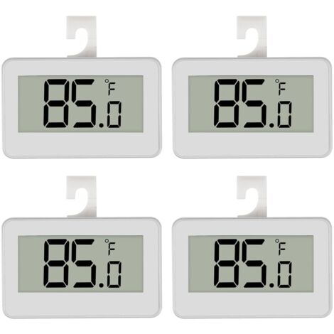 Mini-réfrigérateur/congélateur numérique étanche, compteur de température ambiante avec crochet, adapté à la cuisine, à la maison, 4 paquets