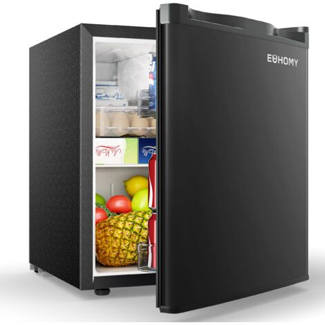 Mini-réfrigérateur EUHOMY, 46 L,réfrigérateur compact et écoénergétique idéal pour la chambre ou le bureau.