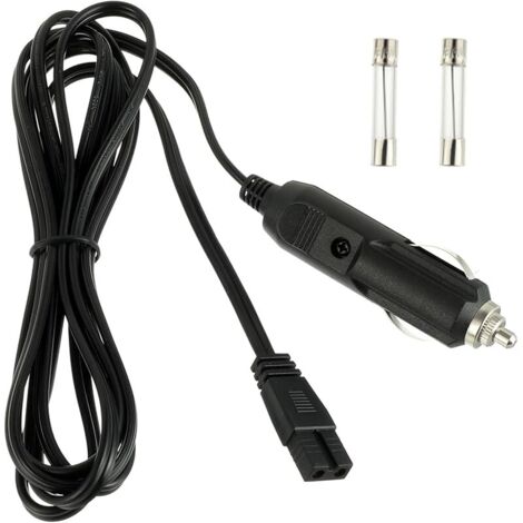 Mini Réfrigérateur pour Voiture 12V 10A DC Cordon d'alimentation pour Mobicool CoolBox, 2m Câble pour Prise Cigare