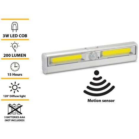 Mini reglette led smarty velamp lt011- a batteria-3w