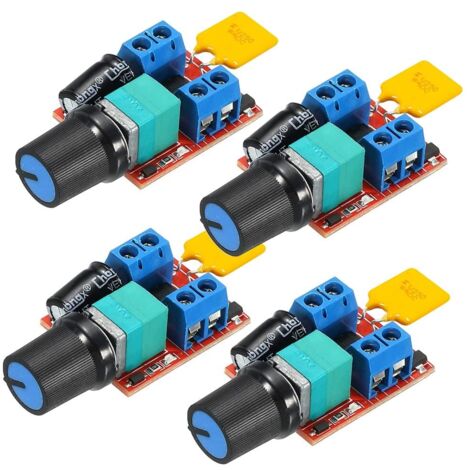 mini regolatori di velocità del motore, regolatore di velocità PWM, interruttore PWM regolabile DC 5V-35V 5A, interruttore dimmer di velocità 6V 12V 24V con indicatore LED